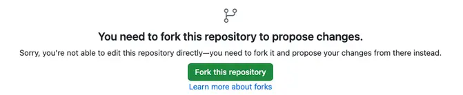 Fork button